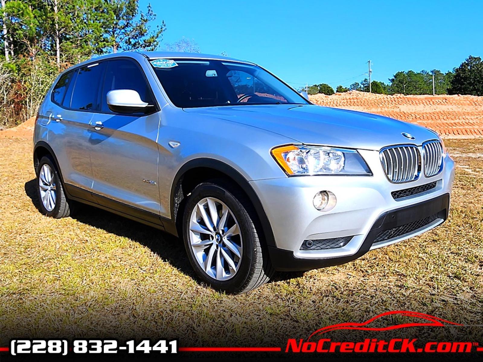 2013 Silver BMW X3 xDrive28i (5UXWX9C58D0) with an 3.0L L6 DOHC 24V engine, 8-Speed Automatic transmission, located at 18001 Kellogg Rd, Saucier, MS, 39574, (228) 832-1441, 139.421463, -76.641457 - CLEAN CARFAX !! 2013 BMW X3 XDRIVE28I – BMW Strong! - 3.0L DOHC 24V – ALL WHEEL DRIVE !! – Runs GREAT - Just Serviced! – CLEAN CARFAX Vehicle! – AUTOMATIC Transmission – PUSH to START – Ice COLD A/C with Rear Controls – DUAL Sunroof / Mo - Photo #0