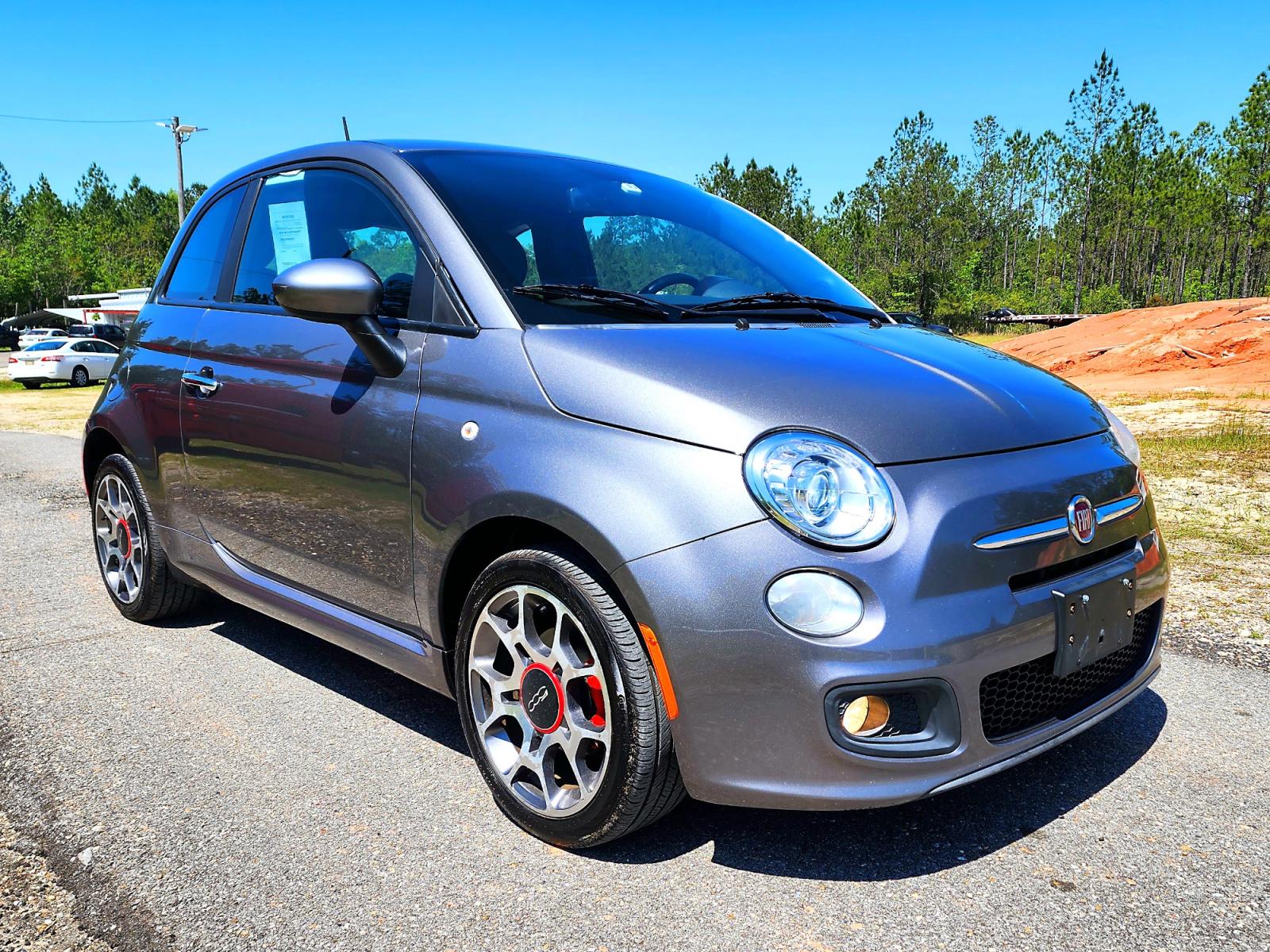 2012 Grey Fiat 500 Sport (3C3CFFBR3CT) with an 1.4L L4 engine, AUTOMATIC transmission, located at 18001 Kellogg Rd, Saucier, MS, 39574, (228) 832-1441, 139.421463, -76.641457 - Photo #1
