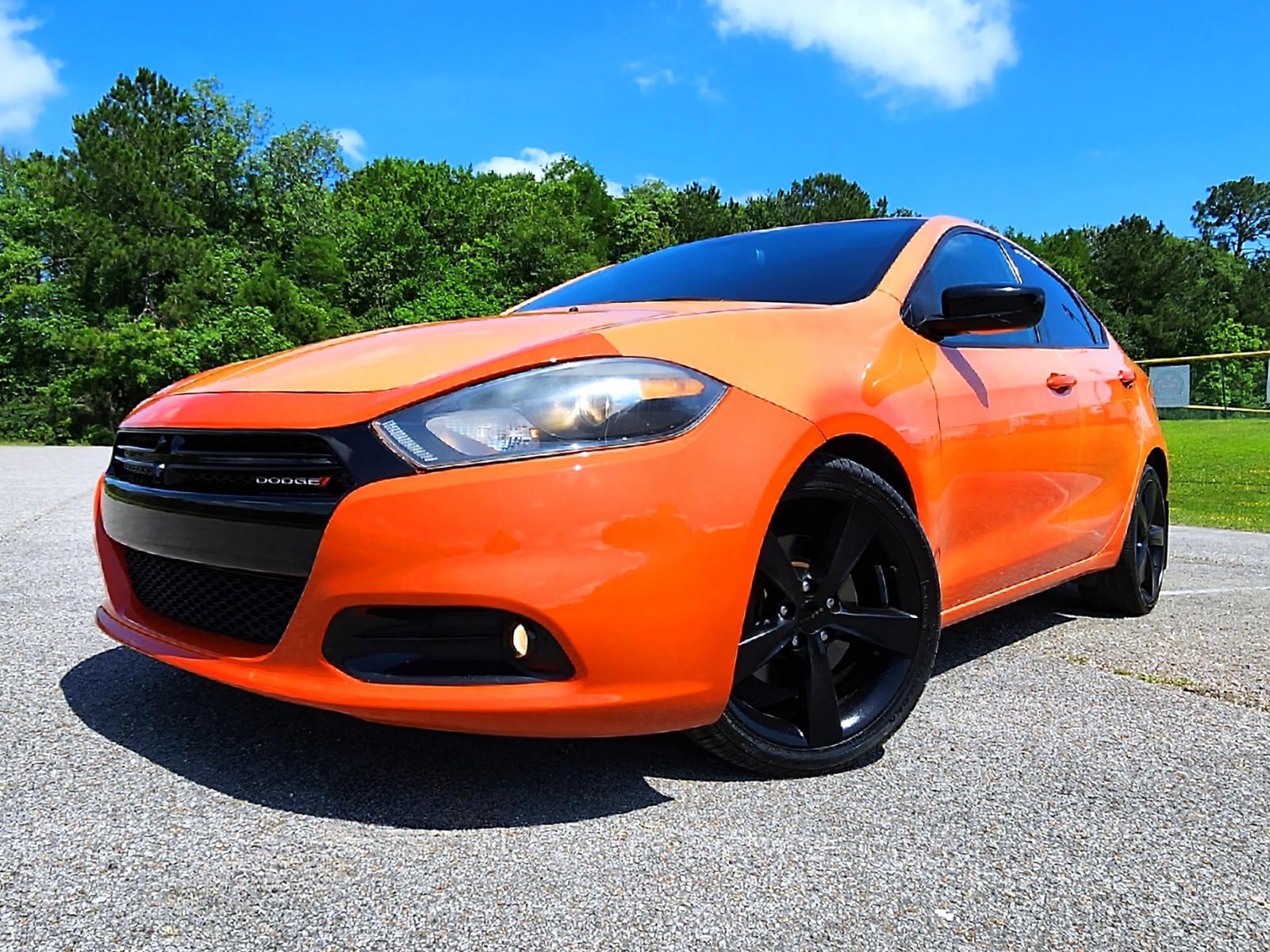 2015 Orange Dodge Dart SXT (1C3CDFBB6FD) with an 2.4L L4 DOHC 16V engine, Automatic transmission, located at 18001 Kellogg Rd., Saucier, MS, 39574, (228) 832-1441, 0.000000, 0.000000 - SUPER SPORTY !! 2015 DODGE DART SXT – DODGE Strong! - 2.4L DOHC 16V – Runs GREAT - Just Serviced! – CLEAN CARFAX Vehicle! – FUEL SAVER!! est. 34 MPG hwy! – AUTOMATIC Transmission – AFTERMARKET 2-TONE FADE GRAPHICS – Ice COLD A/C – Touchsc - Photo #2