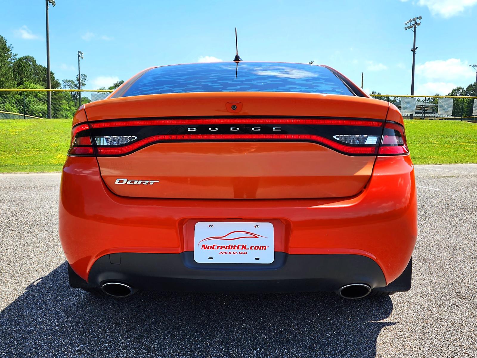 2015 Orange Dodge Dart SXT (1C3CDFBB6FD) with an 2.4L L4 DOHC 16V engine, Automatic transmission, located at 18001 Kellogg Rd., Saucier, MS, 39574, (228) 832-1441, 0.000000, 0.000000 - SUPER SPORTY !! 2015 DODGE DART SXT – DODGE Strong! - 2.4L DOHC 16V – Runs GREAT - Just Serviced! – CLEAN CARFAX Vehicle! – FUEL SAVER!! est. 34 MPG hwy! – AUTOMATIC Transmission – AFTERMARKET 2-TONE FADE GRAPHICS – Ice COLD A/C – Touchsc - Photo #8