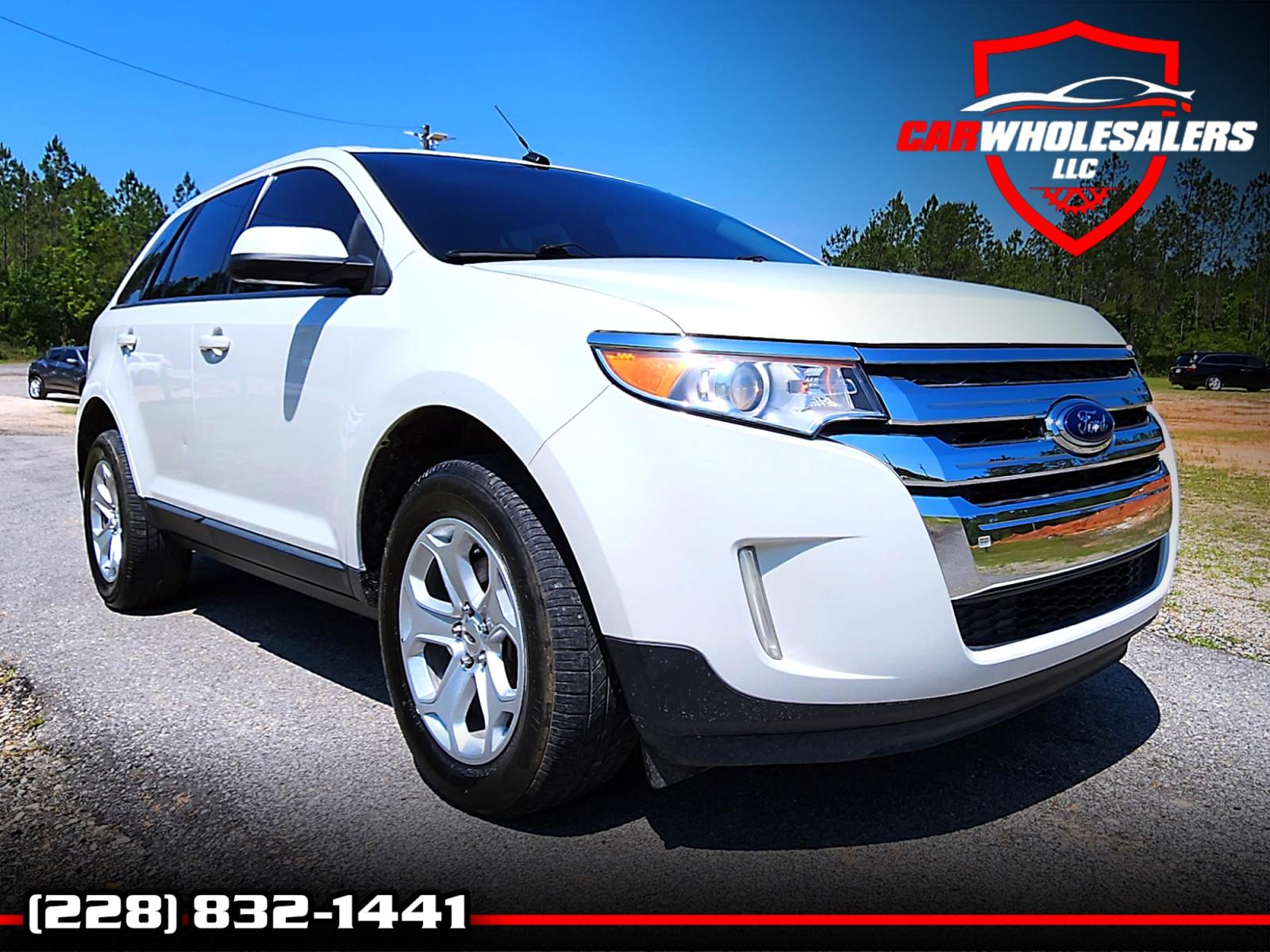 2013 White Ford Edge SEL FWD (2FMDK3JC4DB) with an 3.5L V6 DOHC 24V engine, 6-Speed Automatic transmission, located at 18001 Kellogg Rd., Saucier, MS, 39574, (228) 832-1441, 0.000000, 0.000000 - Photo #0