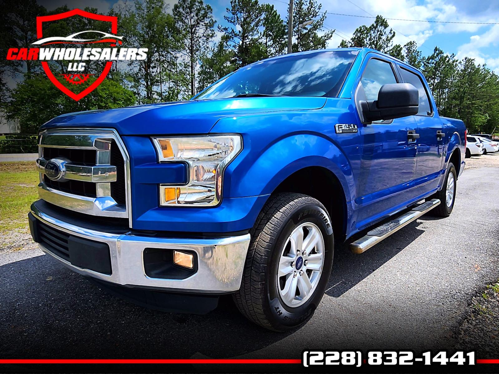 2016 Blue Ford F-150 SuperCrew XLT 5.5-ft. 2WD (1FTEW1CF4GF) with an 5.0L V8 engine, 6A transmission, located at 18001 Kellogg Rd., Saucier, MS, 39574, (228) 832-1441, 0.000000, 0.000000 - CLEAN CARFAX !! 2016 FORD F-150 XLT SUPERCREW – FORD Strong! - V8! 5.0L – Runs GREAT - Just Serviced! – CARFAX 2-OWNER Vehicle – CLEAN CARFAX Vehicle! – AUTOMATIC Transmission – Ice COLD A/C – Touchscreen -AM // FM // XM // AUX // USB // BLUETO - Photo #0