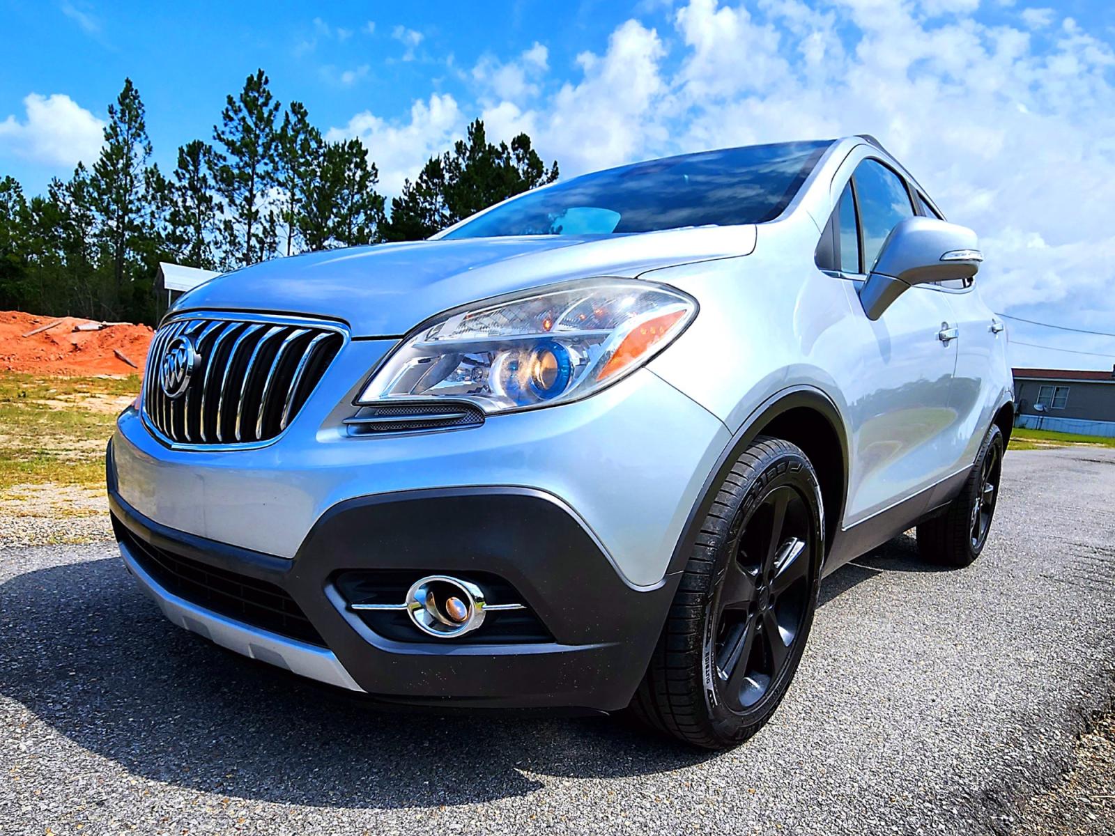 2014 Silver Buick Encore Convenience FWD (KL4CJBSB7EB) with an 1.4L L4 DOHC 16V TURBO engine, 6-Speed Automatic transmission, located at 18001 Kellogg Rd., Saucier, MS, 39574, (228) 832-1441, 0.000000, 0.000000 - Photo #1