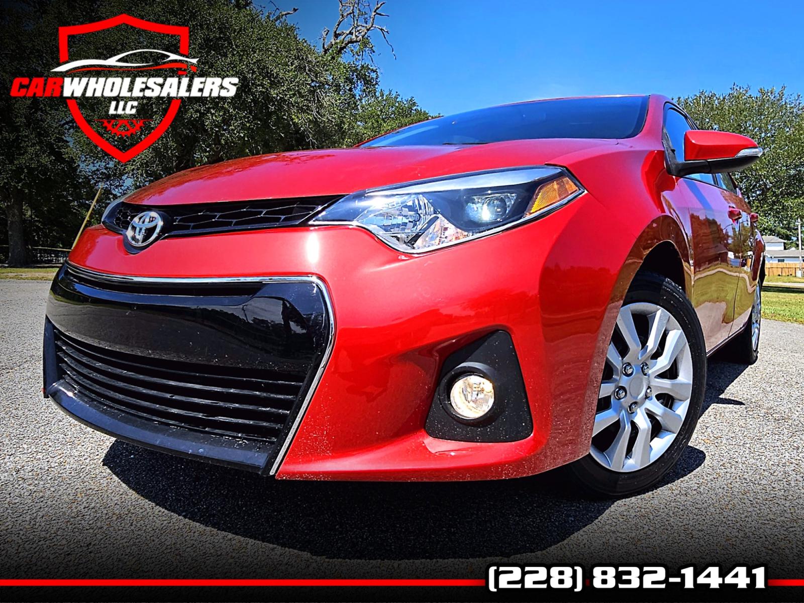 2014 Red Toyota Corolla L 4-Speed AT (5YFBURHE8EP) with an 1.8L L4 DOHC 16V engine, 4-Speed Automatic transmission, located at 18001 Kellogg Rd., Saucier, MS, 39574, (228) 832-1441, 0.000000, 0.000000 - Photo #0