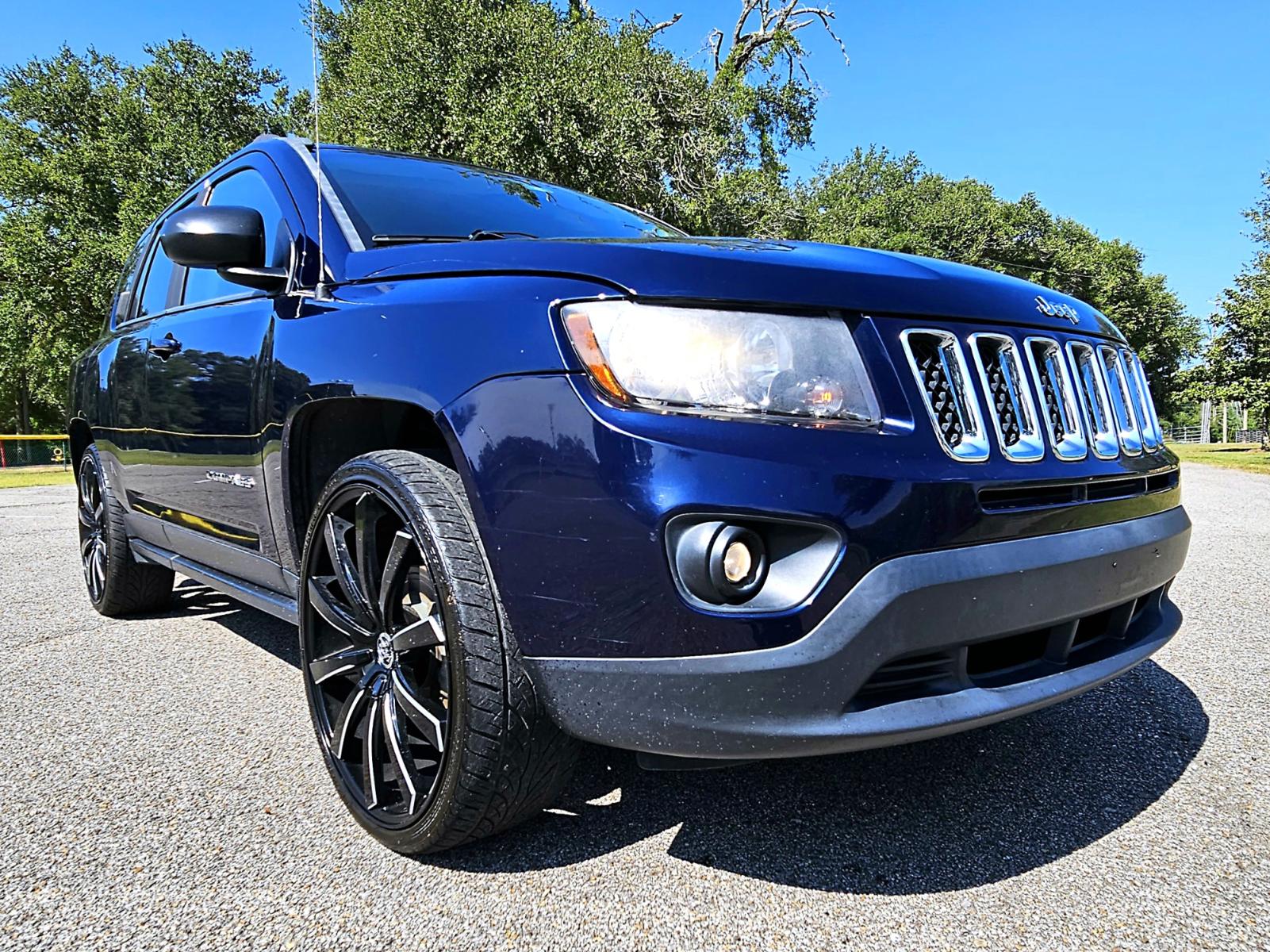 2014 Blue Jeep Compass Sport FWD (1C4NJCBA5ED) with an 2.0L L4 DOHC 16V engine, AUTOMATIC transmission, located at 18001 Kellogg Rd., Saucier, MS, 39574, (228) 832-1441, 0.000000, 0.000000 - CLEAN CARFAX !! 2014 JEEP COMPASS SPORT – JEEP Strong! - 2.0L DOHC 16V – Runs GREAT - Just Serviced! – CLEAN CARFAX Vehicle! – FUEL SAVER!! est. 30 MPG hwy! – AUTOMATIC Transmission – Ice COLD A/C – Aftermarket -AM // FM // XM // CD // USB // MP3 // BLUETOOTH Stereo � - Photo #1